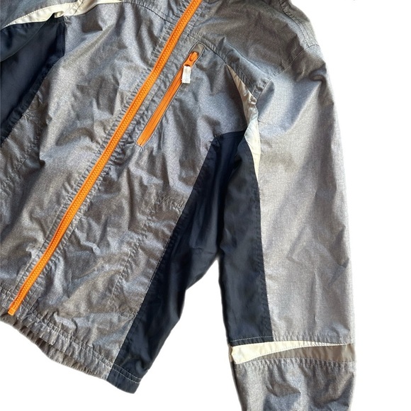 Fog by London Fog Boys Grey/Blue Rain Jacket Size 10 - Picture 2 of 7